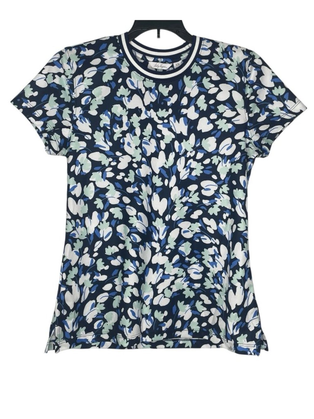 Lady Hagen NWT Womens Shirt Size XS Floral Crew Neck UPF 25+ Moisture Wicking